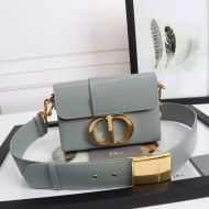 Dior 30 Montaigne Box Bag Calfskin Grey