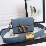 Dior 30 Montaigne Box Bag Calfskin Sky Blue