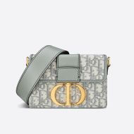 Dior 30 Montaigne Box Bag Oblique Motif Canvas Grey