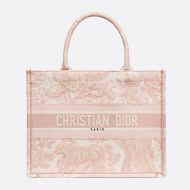 Dior Book Tote Toile De Jouy Motif Canvas Pink
