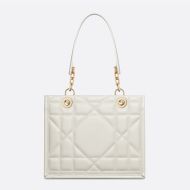 Dior Essential Tote Archicannage Calfskin White