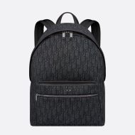 Dior Rider Backpack Oblique Motif Canvas Black