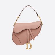 Dior Saddle Bag Grained Calfskin Pink