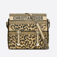 Diorcamp Messenger Mizza Motif Canvas Beige