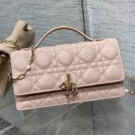 Mini Miss Dior Top Handle Bag Cannage Lambskin Cherry