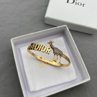 J'Adior Hinge Bangle Metal with J'Adior Signature and Giraffe Charm Embellished Crystals Gold